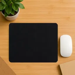 Mj trades Plain Black Mousepad Mousepad-image-44