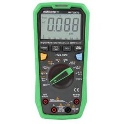 MULTICOMP PRO MP730679 Handheld Digital Multimeter, 1000V@20A AC/DC, 220MR, 220mF, 220MHz, True RMS, NCV, Diode, hFE, LPF-26
