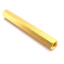 M3 X 30mm Female to Female Brass Hex Threaded Pillar Standoff Spacer- 12 Pcs.-12