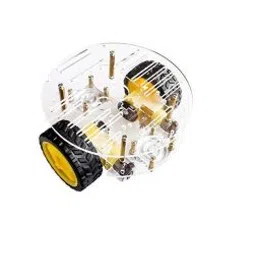 2WD Mini Round Double-Deck Smart Robot Car Chassis DIY Kit-12