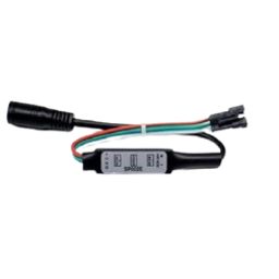 5-24V MINI 3Key LED Controller for WS2811 WS2812B LED Light Strip with Black DC Jack 5.5*2.1-6