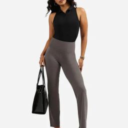Blissclub Grey Blended Regular Fit Trouser-image-66