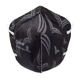Venus V-Shwas Lite + Textile Elastic ISI Approved Black Respirator Mask with Ear Loop Free Size (Pack of 16)-17