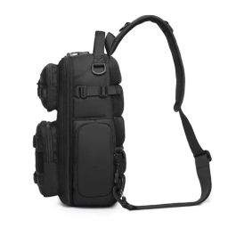 OZUKO Flexguard Black Textured Medium Cross Body Bag image 4