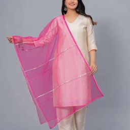 Stylum Pink Striped Dupatta-picture-32
