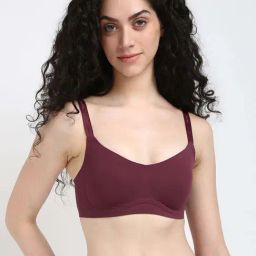 Calvin Klein Maroon Plain Everyday Bra-picture-31