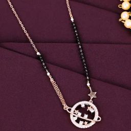 Panash Gold Plated Artificial Stones and Beads Mangalsutra-81