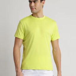 Reebok Yellow Regular Fit Sports T-Shirt-picture-30