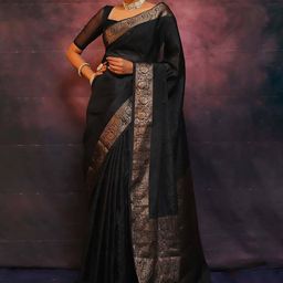 BerMondsey Woven Design Zari Banarasi Saree-picture-16