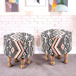 Ikiriya Louisville Multicolor Wood Parisian Ottomans-image-46
