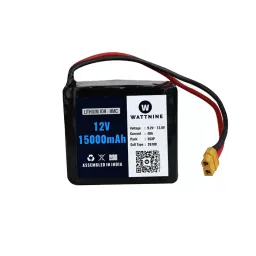 WATTNINE QC1311 15000 mAh 9.2 - 12.8 V Lithium (NMC) Battery Black-picture-32