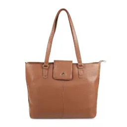 Metro Tan Solid Medium Shoulder Handbag-picture-46