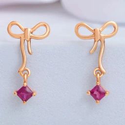 Zavya Delicate Rose Gold Plated 925 Sterling Silver Earrings for Women-image-46