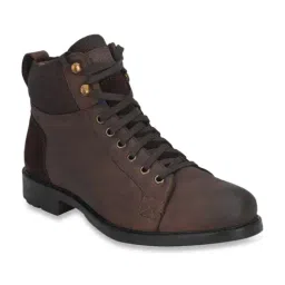 Delize Men's Brown Biker Boots-image-50