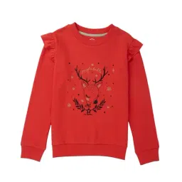 Cub McPaws Red Printed Sweatshirt-image-21