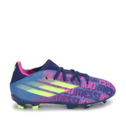 Adidas Kids X FLOW MESSI.3 FG J Blue & Pink Football Shoes-image-33