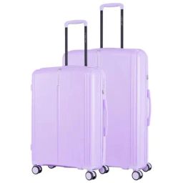 Nasher Miles The Line Hard-Sided Polypropylene Luggage Set of 2 Purple Trolley Bags (65 & 75 cm)-image-45