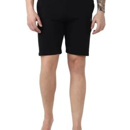 Dyca Black Regular Fit Shorts-image-78