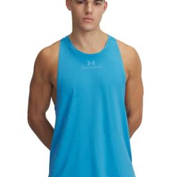 UNDER ARMOUR Blue Regular Fit Solid Vest-image-7