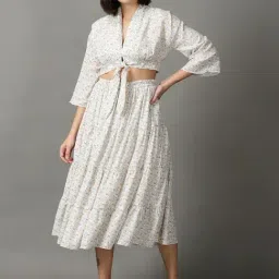 SHOWOFF Off-White Printed Co-ord Set-image-31