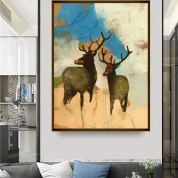 The Art House Abstract Multicolor Canvas Painting-image-90