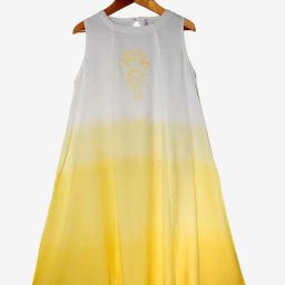 Kiddopanti Kids Yellow & White Embroidered Kurta-image-67