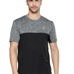 ALCIS Black & Grey Regular Fit Sports T-Shirt-image-21