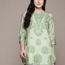 AARKE RITU KUMAR Sage Green Ashokaa Kurti-34