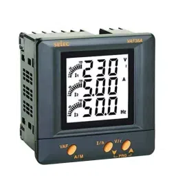 Selec LCD VAF Meter,VAF36, 3Ø, 96X96m-48