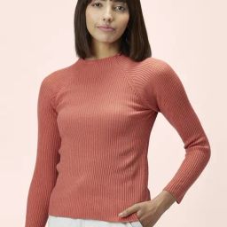 Honey by Pantaloons Peach Striped Sweater-image-26