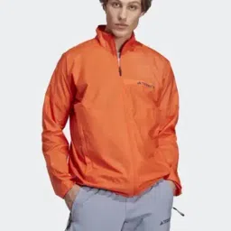 adidas Orange Regular Fit MT Windbreaker Jacket-picture-5