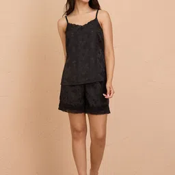 Nykd Women Printed Sleeveless Night suit-image-5