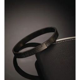 Aatmana Black Brass Stainless Steel Kada Bracelet-46