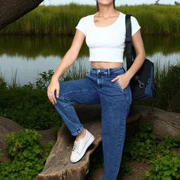 FCK-3 Women High-Rise Light Fade Stretchable Jeans-picture-36