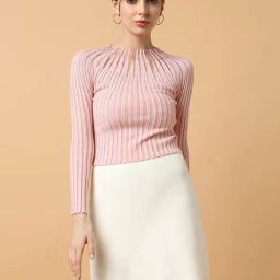SHOWOFF Pink Embellished Top-image-8