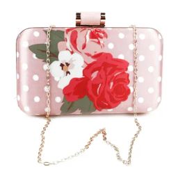 Odette Peach Embellished Clutch-image-88
