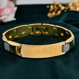 VOJ Dual Toned Grid Bracelets for Men-image-86