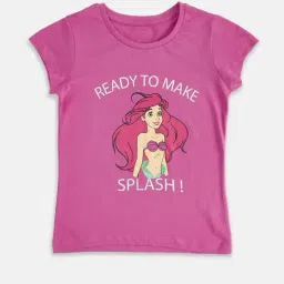 Pantaloons Junior Fuchsia Printed T-Shirt-image-96
