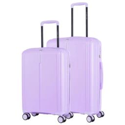Nasher Miles The Line Hard-Sided Polypropylene Luggage Set of 2 Purple Trolley Bags (55 & 65 cm)-image-14