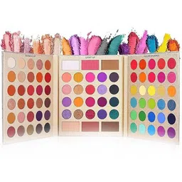 Huda crush 86 Shade Of Matte Shimmer & Glitter Eyeshadow- 50 g- Pretty All-image-4