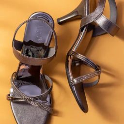 Inc.5 Women's Pewter Ankle Strap Stilettos-image-64