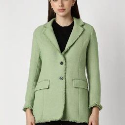 Van Heusen Green Plain Jacket-picture-8