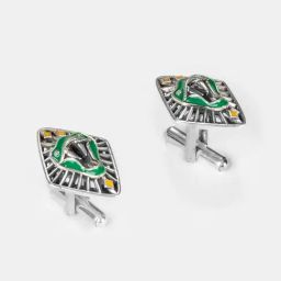 Shaya 925 Silver Slytherin Cufflinks-image-100