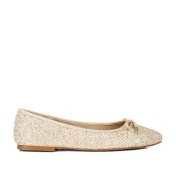 London Rag Women's Golden Flat Ballets-image-87