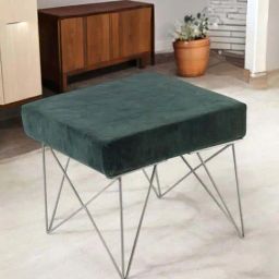 Ikiriya Asansol Green Sheesham Wood Accent Stool-image-39