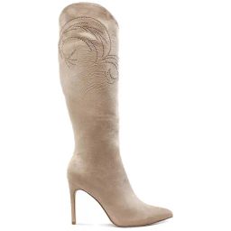 London Rag Women's Beige Stiletto Booties-image-30