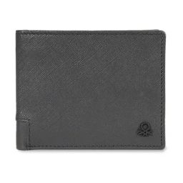 United Colors of Benetton Olive Calder Textured RFID Protected Leather Global Coin Wallet-22