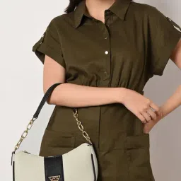 LAVIE Signature Off White Hobo Handbag-image-7