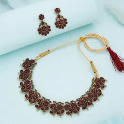 Anouk Gold-Plated American Diamond Studded Jewellery Set-71