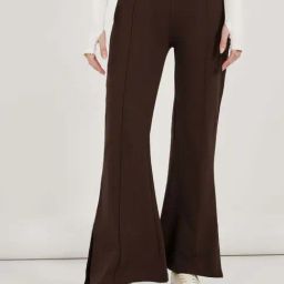 Styli Brown Cotton Regular Fit Trousers-image-20